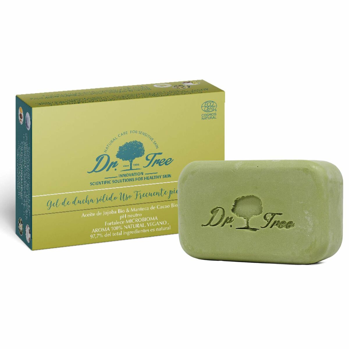 Gel Bar Dr. Tree Gel Sólido Sensitive skin Daily use 120 g (Moisturizing) (Soothing)