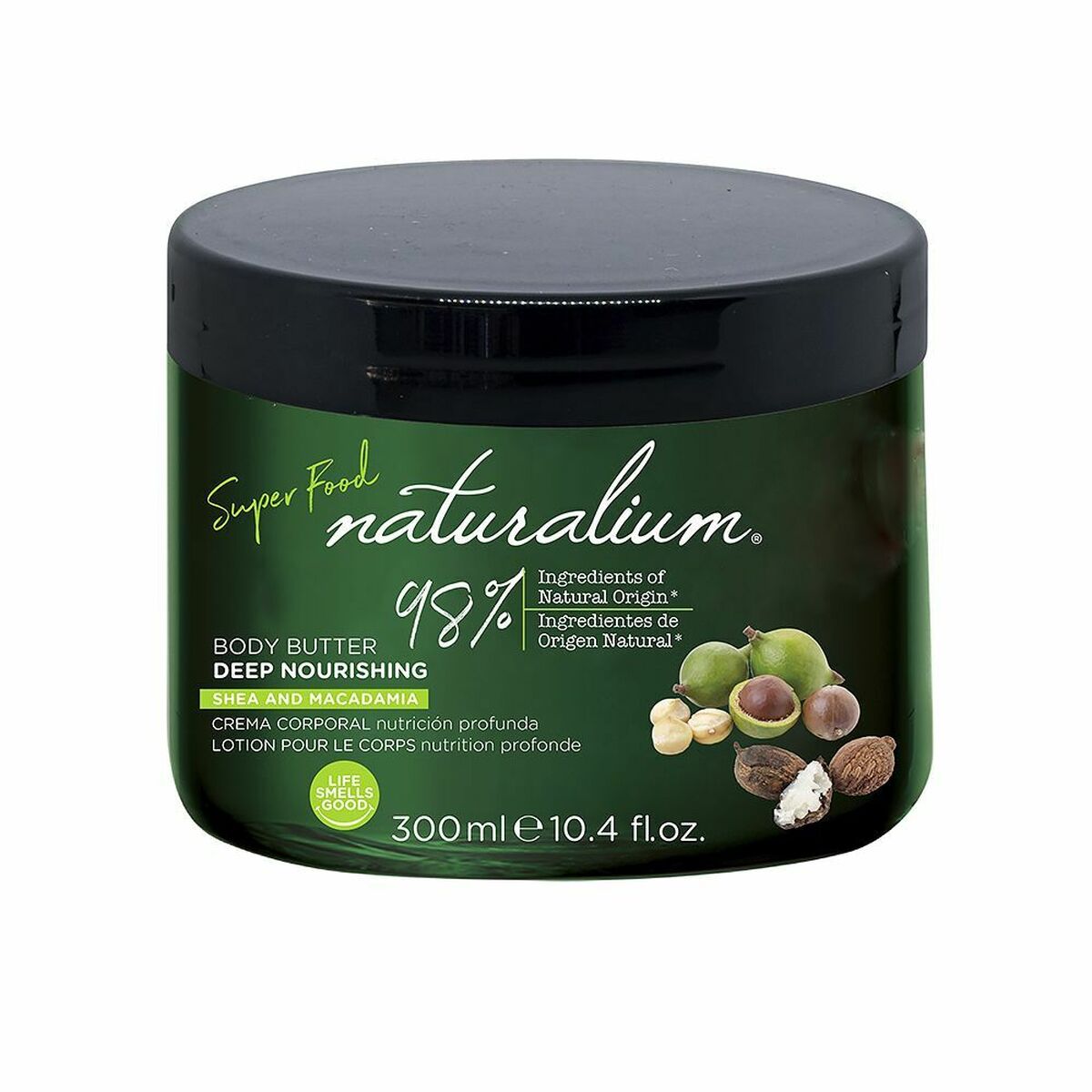 Crème nourrissante à la vanille Naturalium Super Food Macadamia (300 ml)