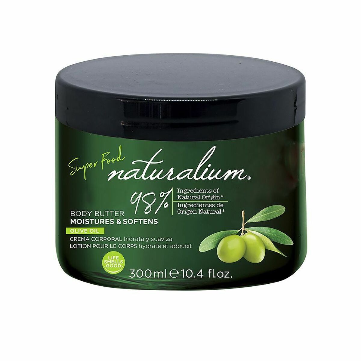 Crème nourrissante à la vanille Naturalium Super Food Huile d'Olive (300 ml)