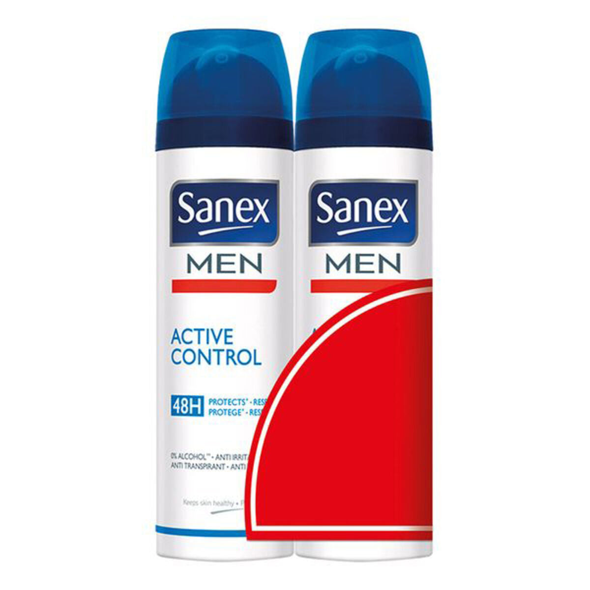 Spray déodorant Men Active Control Sanex Men Active Control H (2 pcs) 200 ml