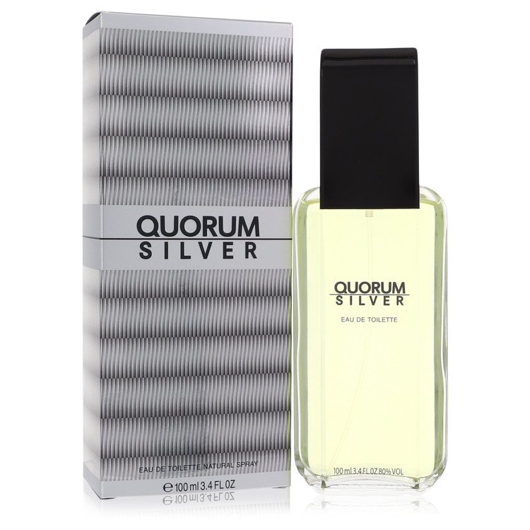 Quorum Silver by Puig Eau De Toilette Spray 3.4 oz for Men