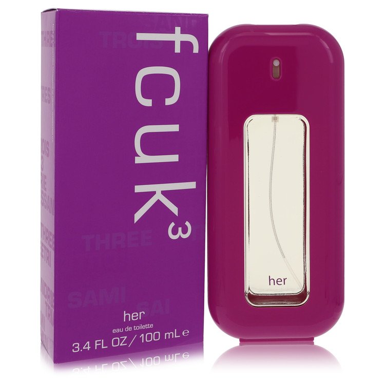 FCUK 3 by French Connection Eau De Toilette Spray 3.4 oz for Women