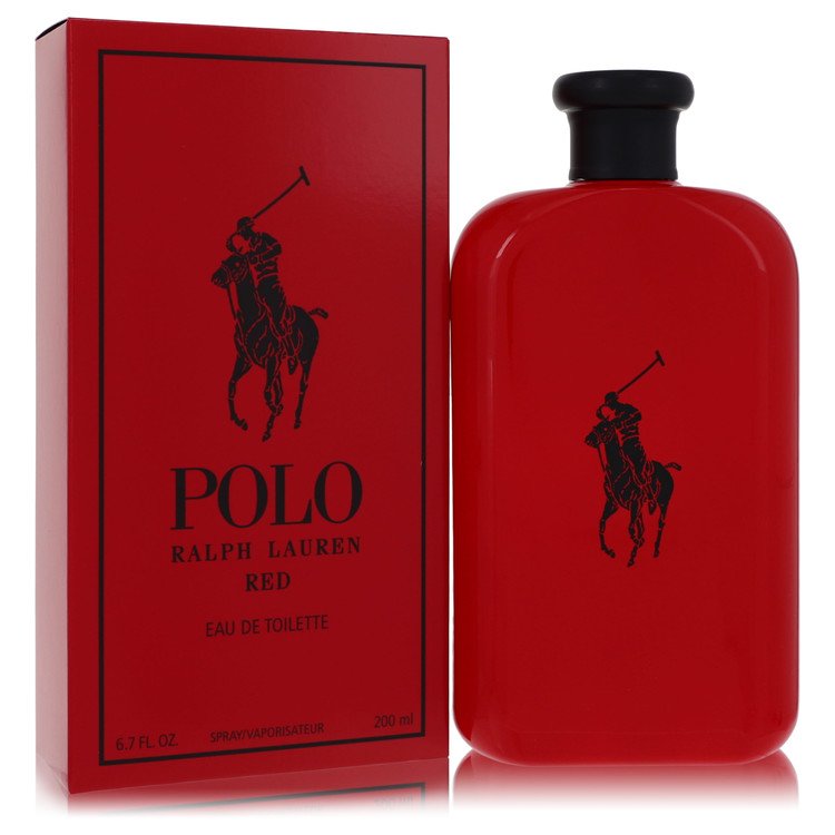 Polo Red by Ralph Lauren Eau De Toilette Spray 6.7 oz for Men