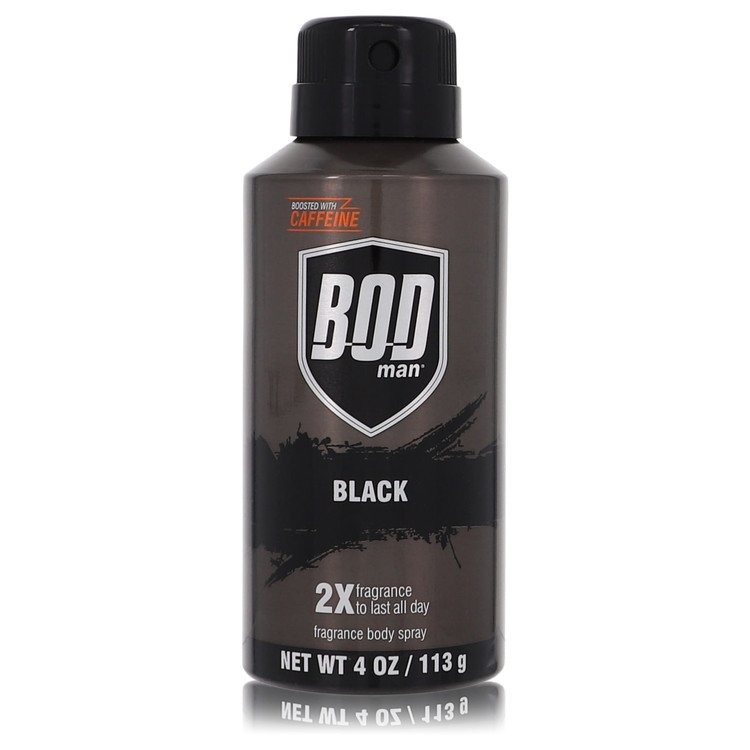 Bod Man Black by Parfums De Coeur Body Spray 4 oz for Men