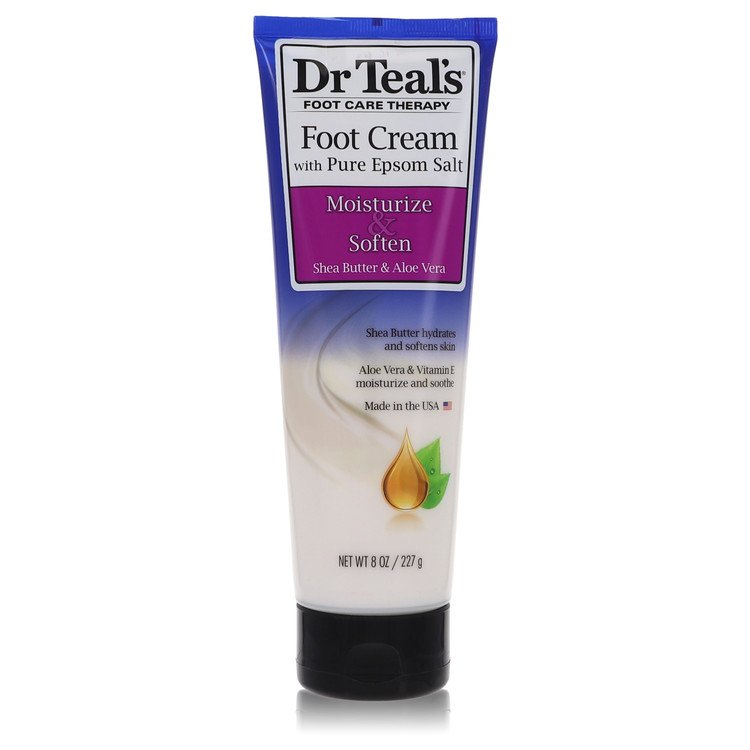 Dr Teal's Pure Epsom Salt Foot Cream by Dr Teal's Pure Epsom Salt Foot Cream with Shea Butter & Aloe Vera & Vitamin E 8 oz for Women