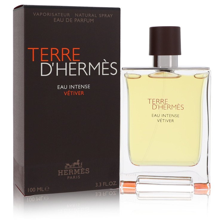 Terre D'hermes Eau Intense Vetiver by Hermes Eau De Parfum Spray 3.3 oz for Men