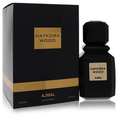 Hatkora Wood by Ajmal Eau De Parfum Spray (Unisex) 3.4 oz for Men