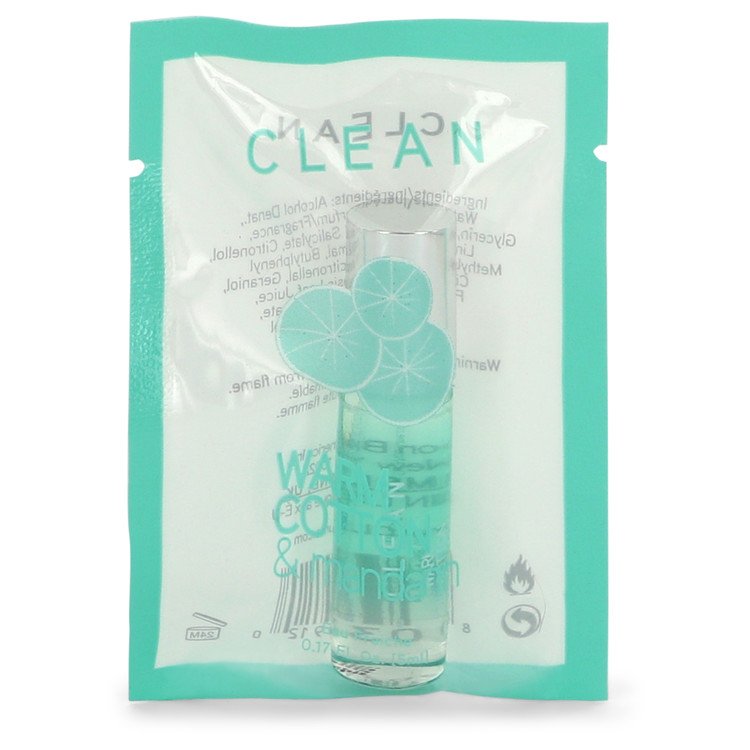 Clean Warm Cotton & Mandarine by Clean Mini Eau Fraiche .17 oz for Women