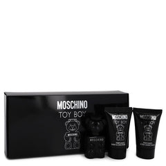 Moschino Toy Boy by Moschino Gift Set -- .17 oz Mini EDP + .8 oz Shower Gel + .8 oz After Shave Balm for Men