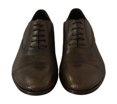 Dolce & Gabbana Elegant Shiny Leather Oxford Shoes