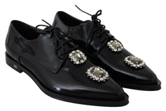 Dolce & Gabbana Crystal Embellished Derby Dress Shoes