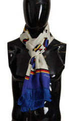 Dolce & Gabbana Multicolor Silk Men's Scarf Wrap