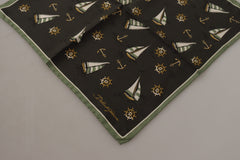 Dolce & Gabbana Elegant Multicolor Silk Men's Square Scarf