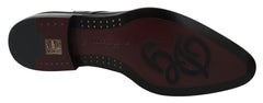 Dolce & Gabbana Black Patent Leather Lace Derby Shoes
