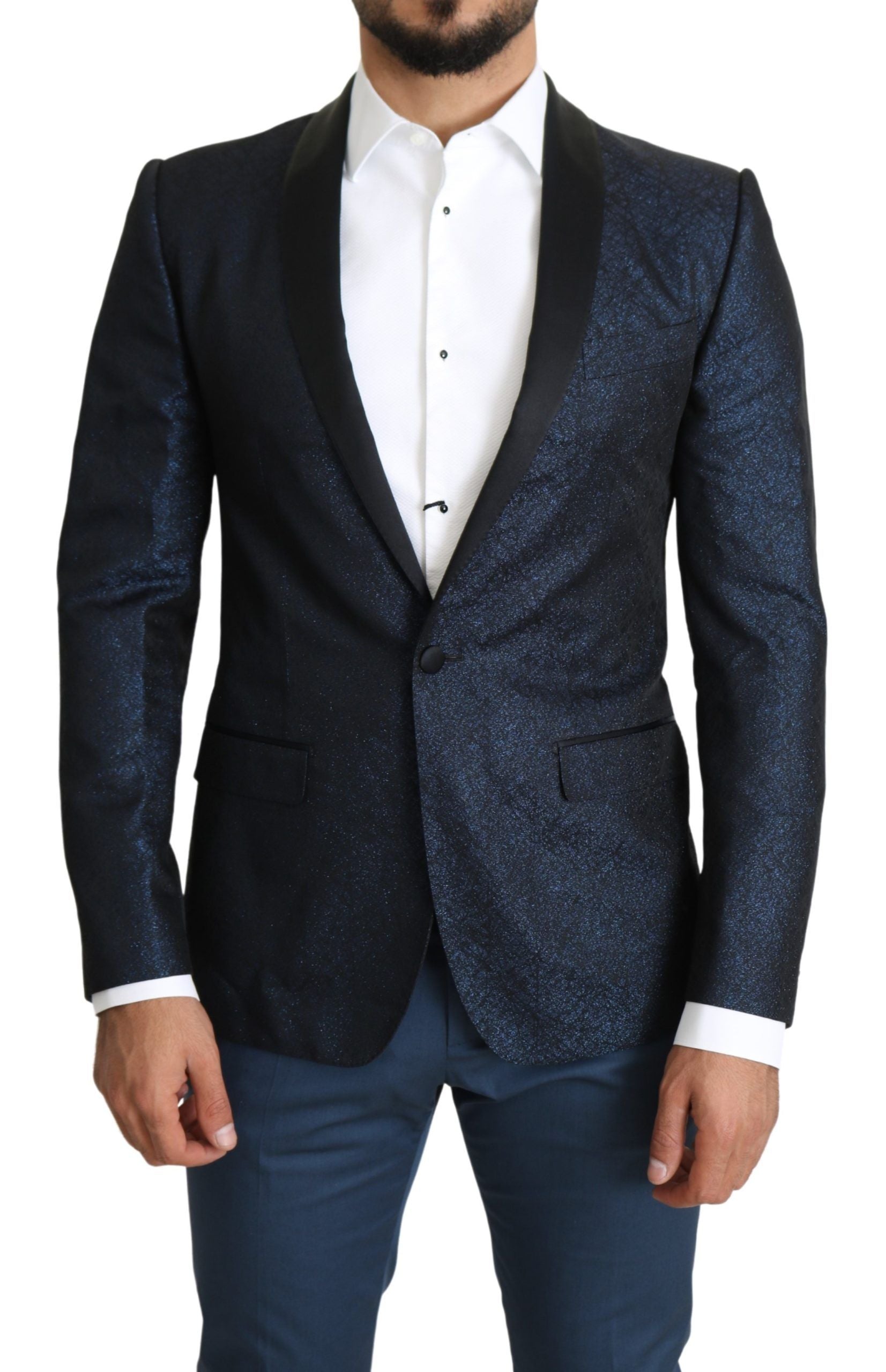 Dolce & Gabbana Blue Slim Fit Jacket Coat MARTINI  Blazer