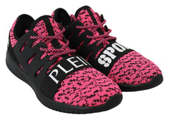 Plein Sport Pink Blush Polyester Runner Joice Sneakers Shoes