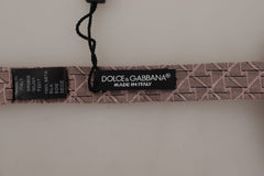 Dolce & Gabbana Elegant Silk Gray Bow Tie - Men's Formalwear