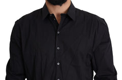 Dolce & Gabbana Black Cotton Stretch Dress SICILIA Shirt