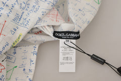 Dolce & Gabbana Algebra Print Round Neck Cotton Tee