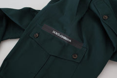 Dolce & Gabbana Elegant Green Slim Fit Cargo Jeans