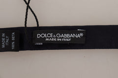 Dolce & Gabbana Elegant Blue Silk Bow Tie