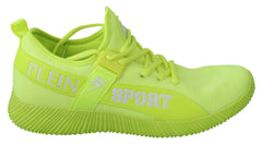 Philipp Plein Green CARTER Logo Hi-Top Sneakers Shoes