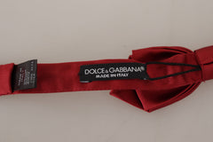 Dolce & Gabbana Elegant Red Silk Bow Tie