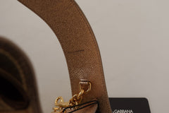 Dolce & Gabbana Elegant Gold Leather Shoulder Strap