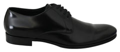 Dolce & Gabbana Derby Napoli Black Leather Dress Formal Shoes