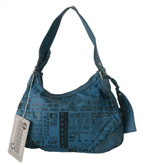 WAYFARER Chic Blue Fabric Shoulder Bag - Perfect for Everyday Elegance