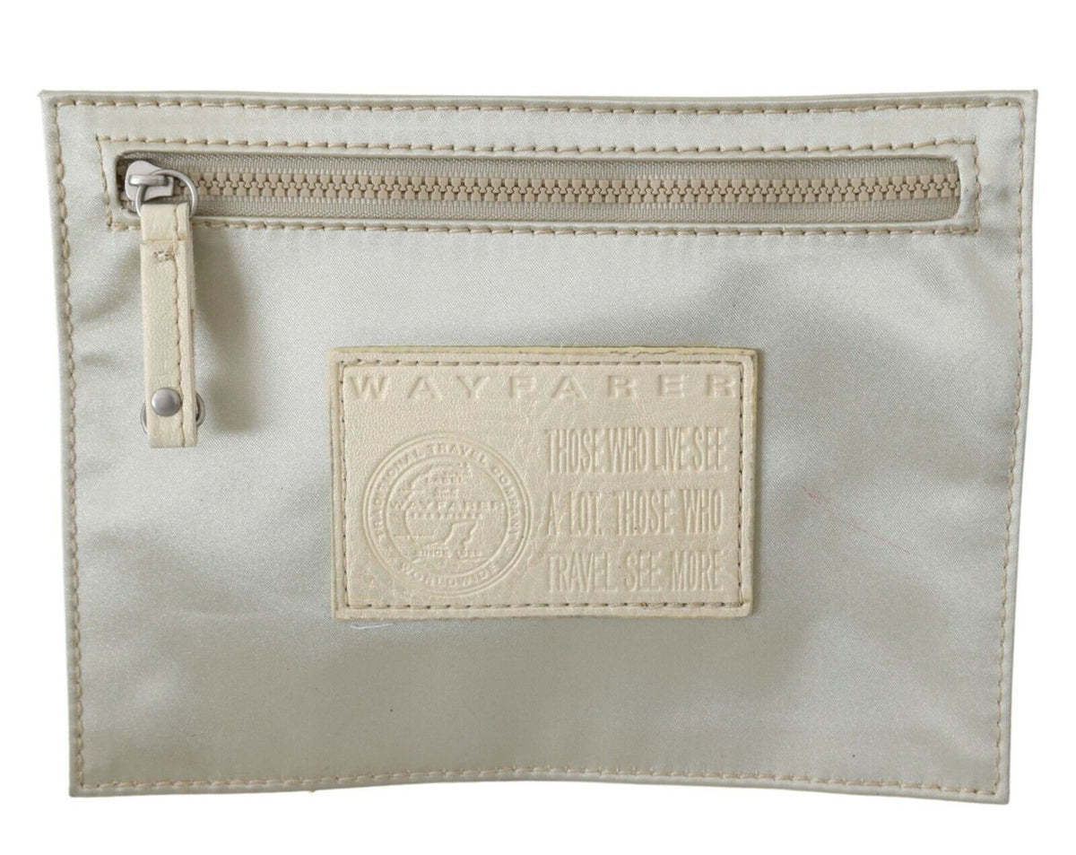 WAYFARER Elegant White Fabric Coin Wallet
