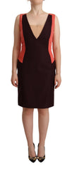 CO|TE Multicolor V-Neck Sleeveless Sheath Dress