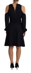Twinset Chic Black Open Shoulder A-Line Dress