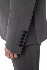 Billionaire Italian Couture Gray Wool Suit