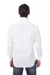 Billionaire Italian Couture White Cotton Shirt